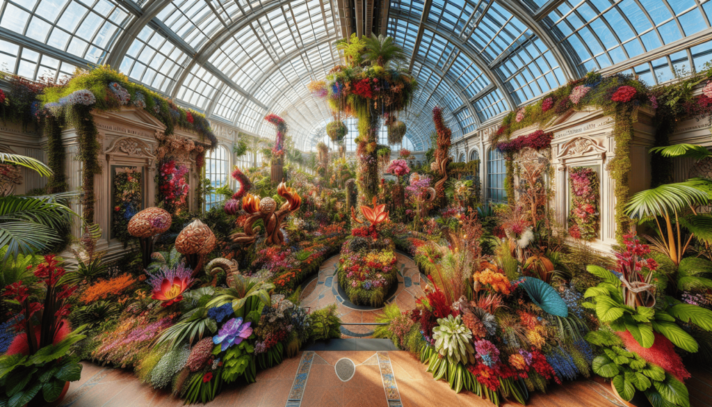 Checking Out The Conservatory At Bellagio