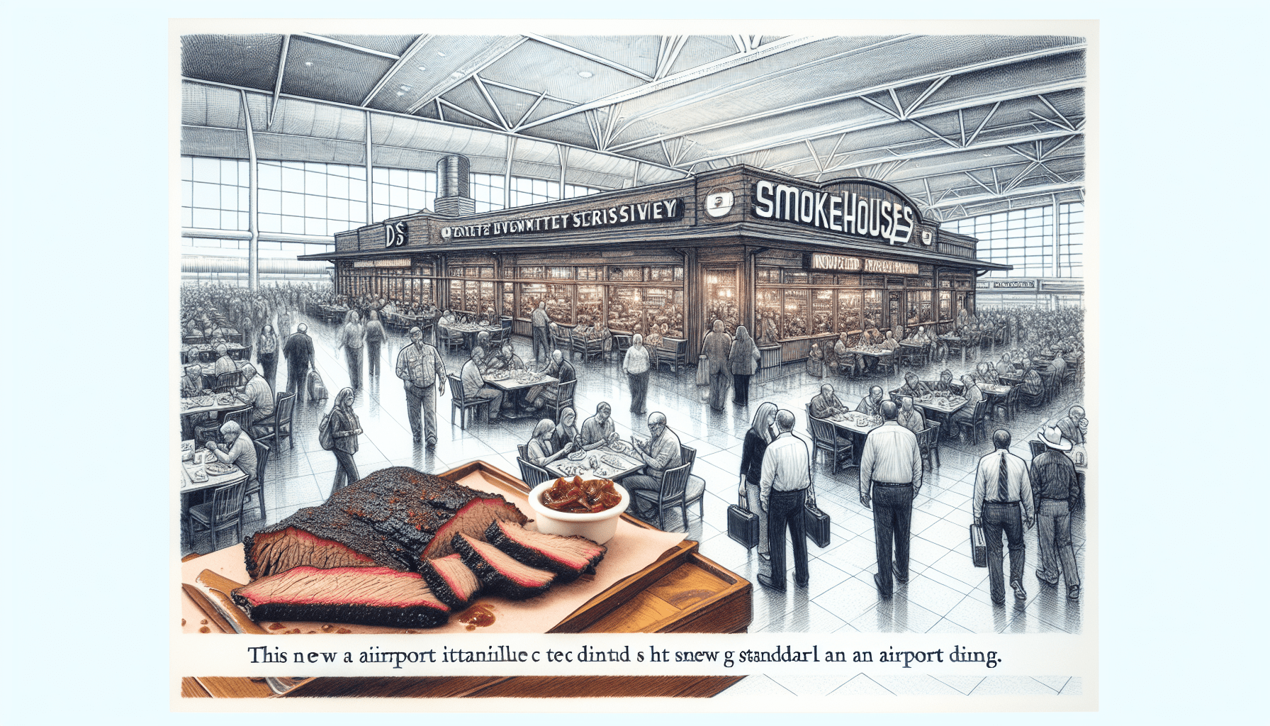 Texas BBQ Joint Smokes Its Own Meat Inside Airport Terminal