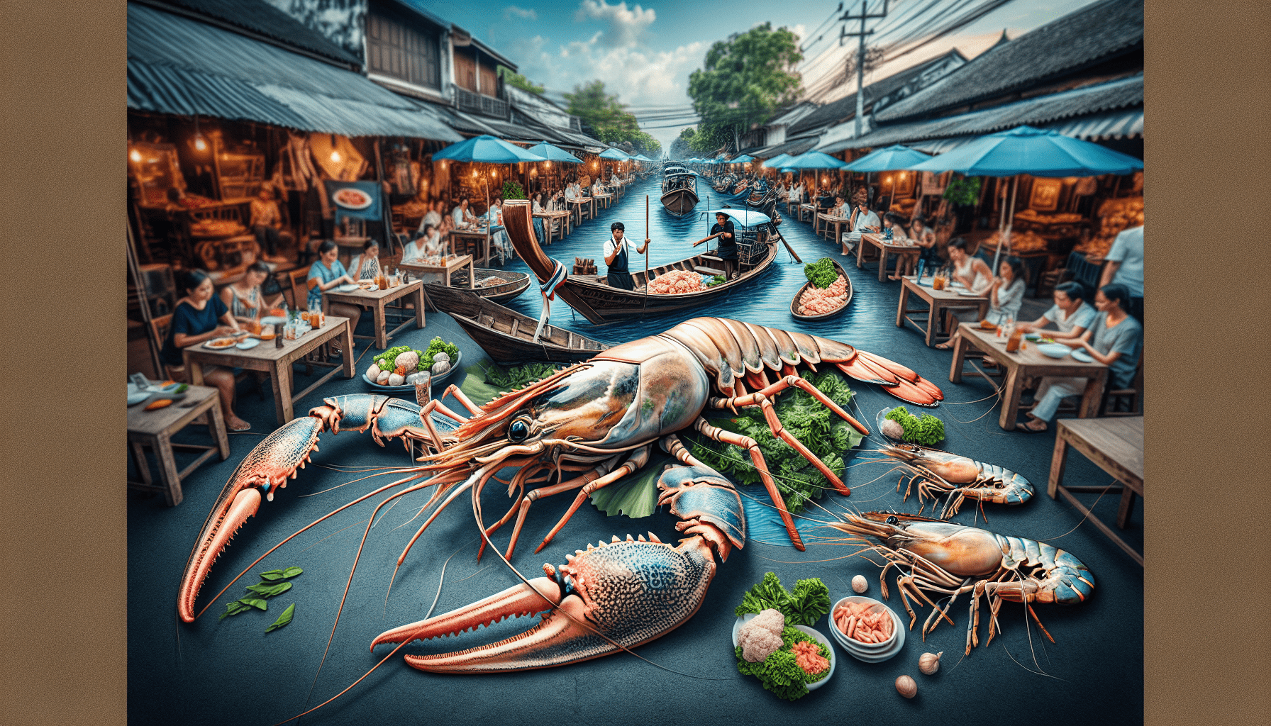 Thailand Seafood - GIANT RIVER PRAWNS!! 🦐 Best Thai Food in Ayutthaya!