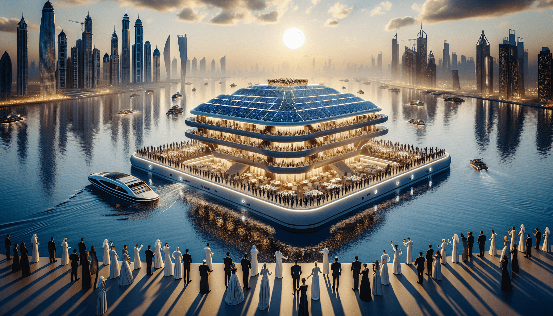 The first fully electric floating hotel premieres in Dubai and NYC