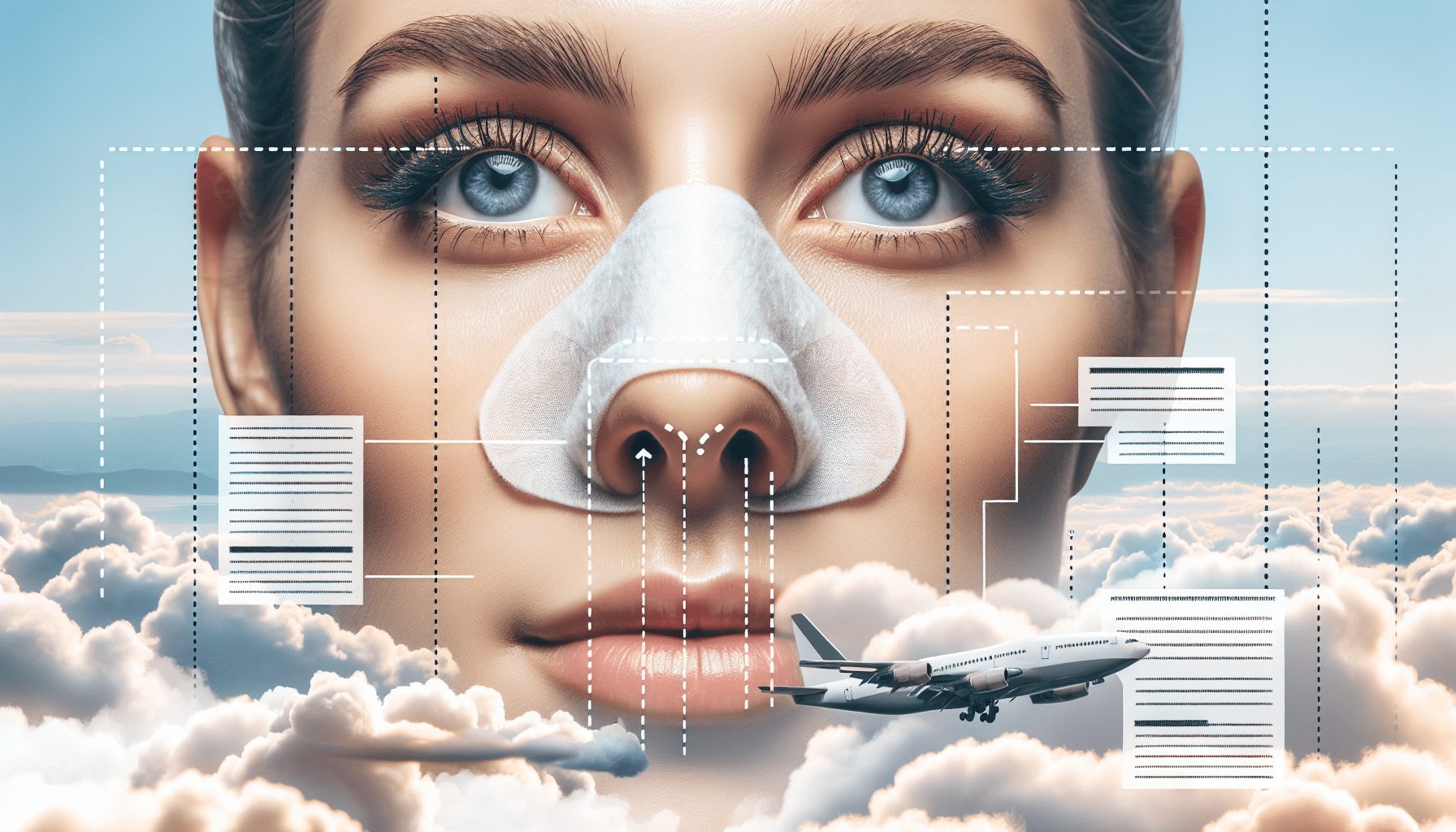 The Unexpected Reason You Might See Someone Taping Their Nose During A Flight