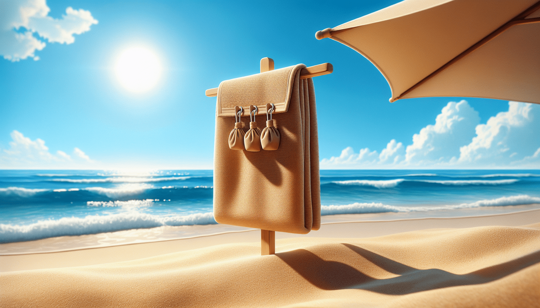 Beach Hack That Stops Your Towel From Blowing Away Without Piling Stuff On It