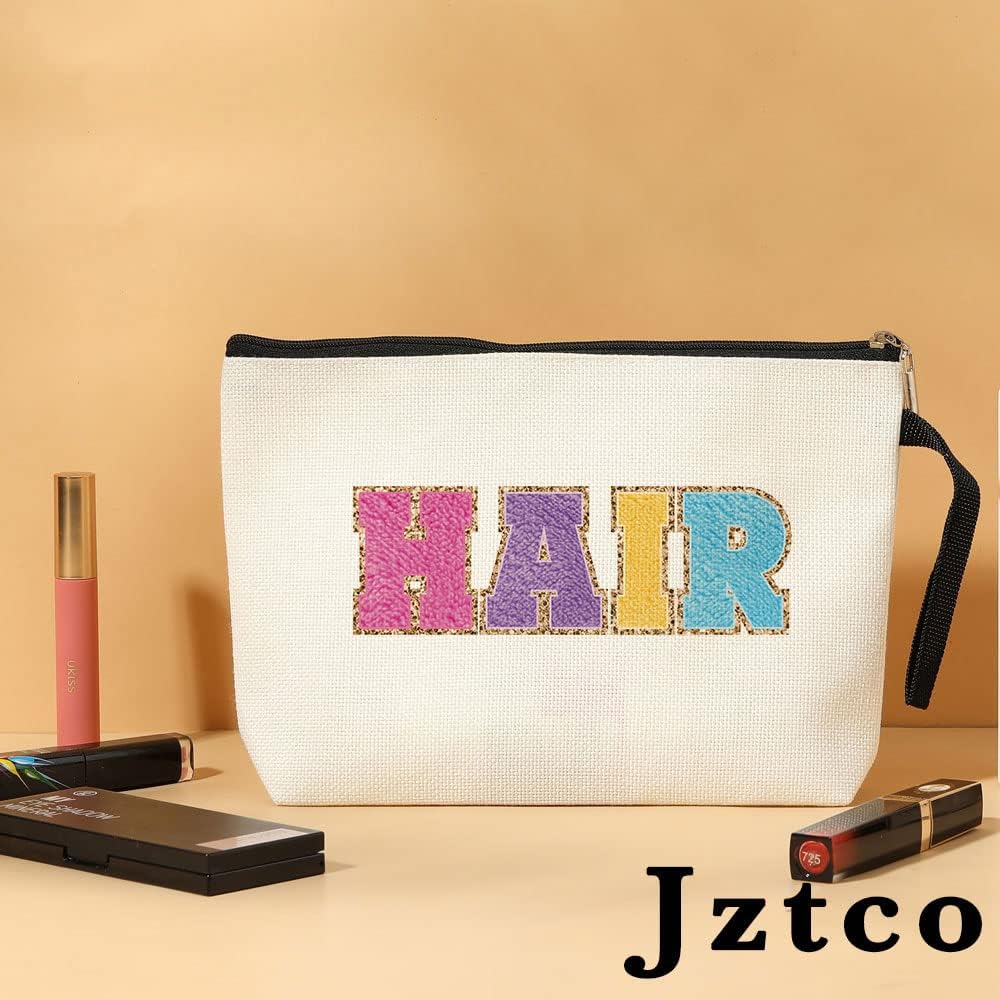 Hair Accessories Hair Stuff Hair Bag Preppy Products Travel Stuff Snack Bag Trendy Gifts Personalized Monogrammed Bag Cosmetic Pouch Graduation Birthday Gifts for Friends Makeup Bag