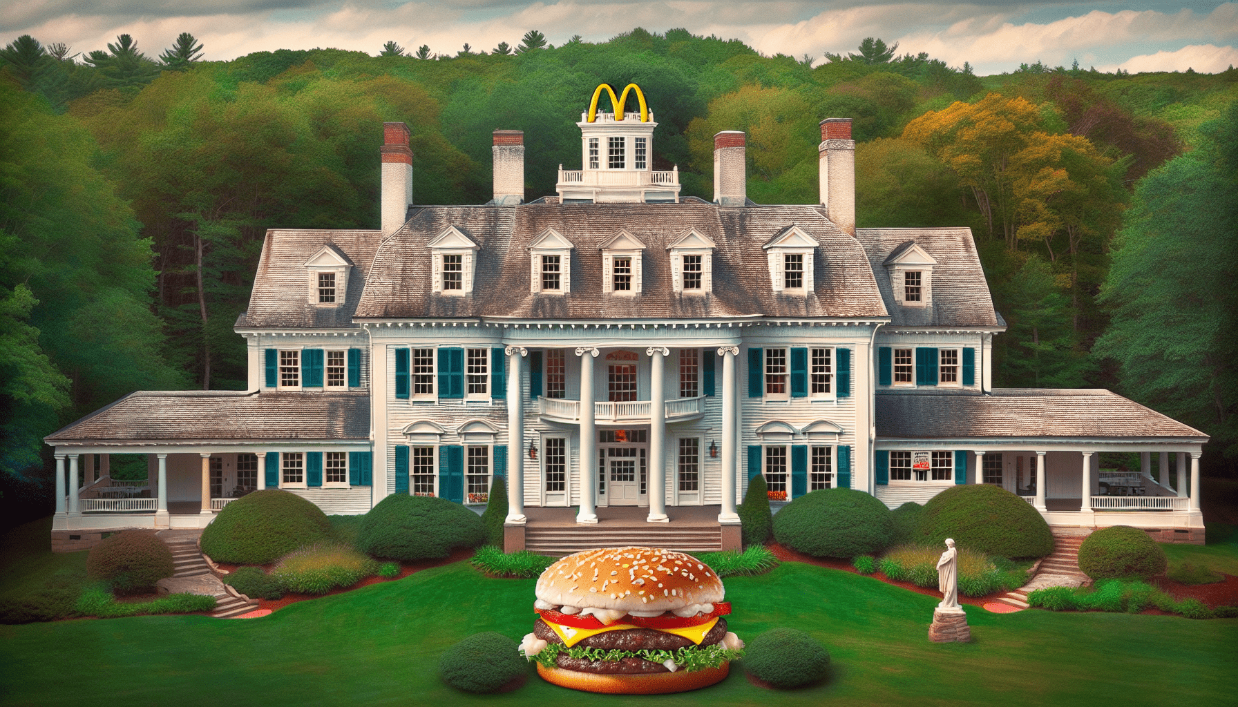 McDonalds Restaurants Didnt Meet Freeport, Maines, Aesthetic, So They Built One In A Mansion