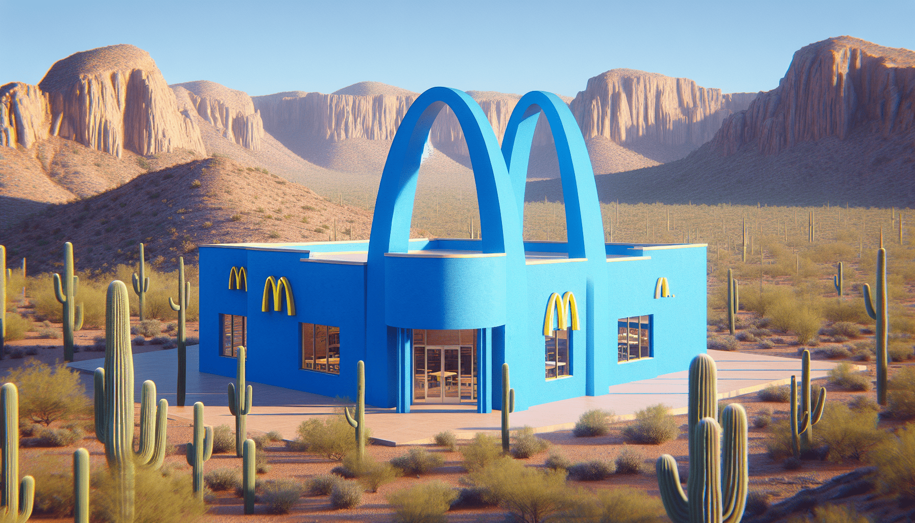 There Is A Blue McDonalds Restaurant In Arizona. Heres Why