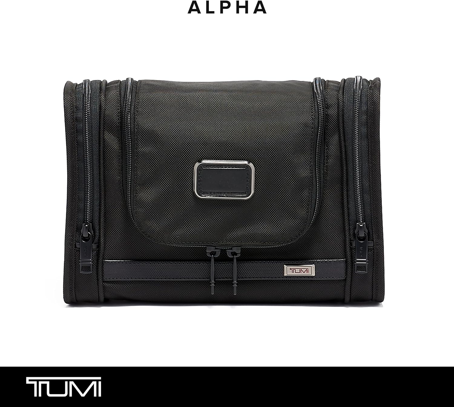 TUMI - Alpha Hanging Travel Kit - Travel Accessories Bag for Toiletries, Cosmetics, and Toothbrushes - Travel Kit for a Short Trip - Travel Accessory that Aids Against Mold  Mildew - Black