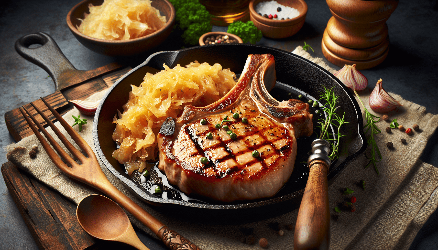 The German Staple You Should Cook Pork Chops With For Immense Flavor