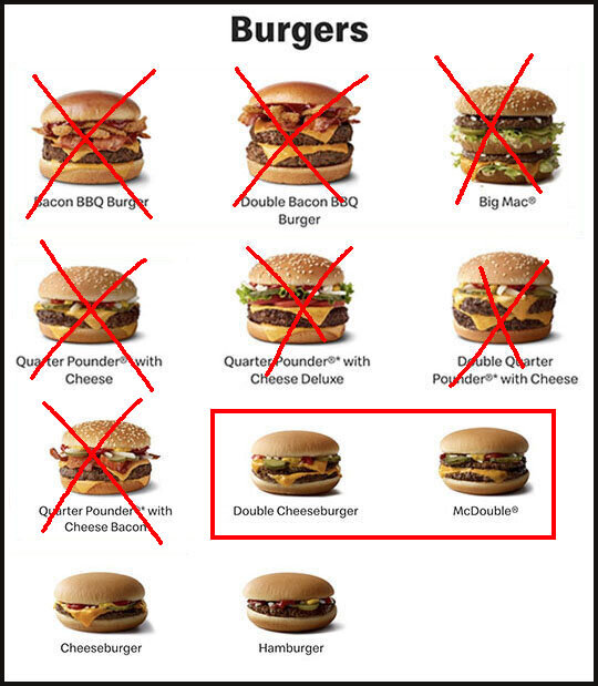 The Key Difference Between McDonalds Double Cheeseburger And The McDouble